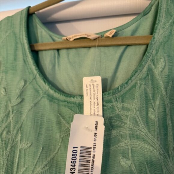 Mint Green Embroidered Dress - Picture 4 of 4